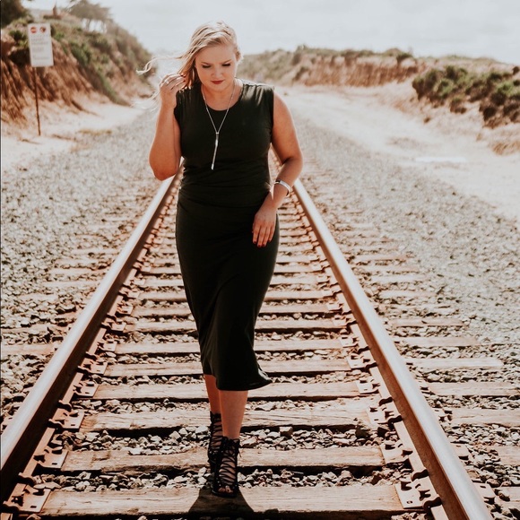 All Saints Dresses & Skirts - All Saints gray midi bodycon dress